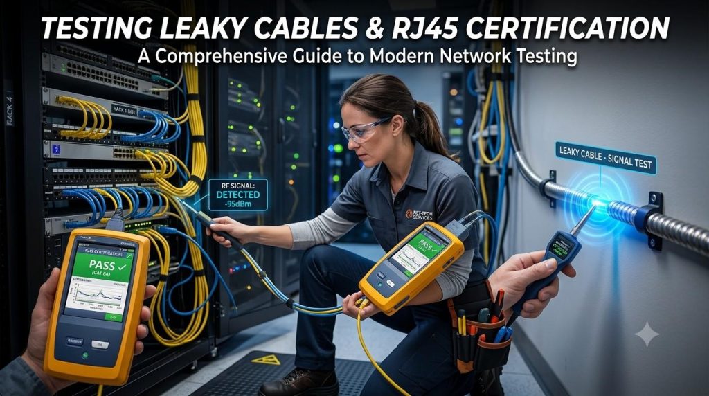 Testing Leaky Cables and RJ45 Cable Certification